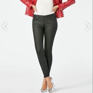 JustFab Super Skinny Coated Jeans